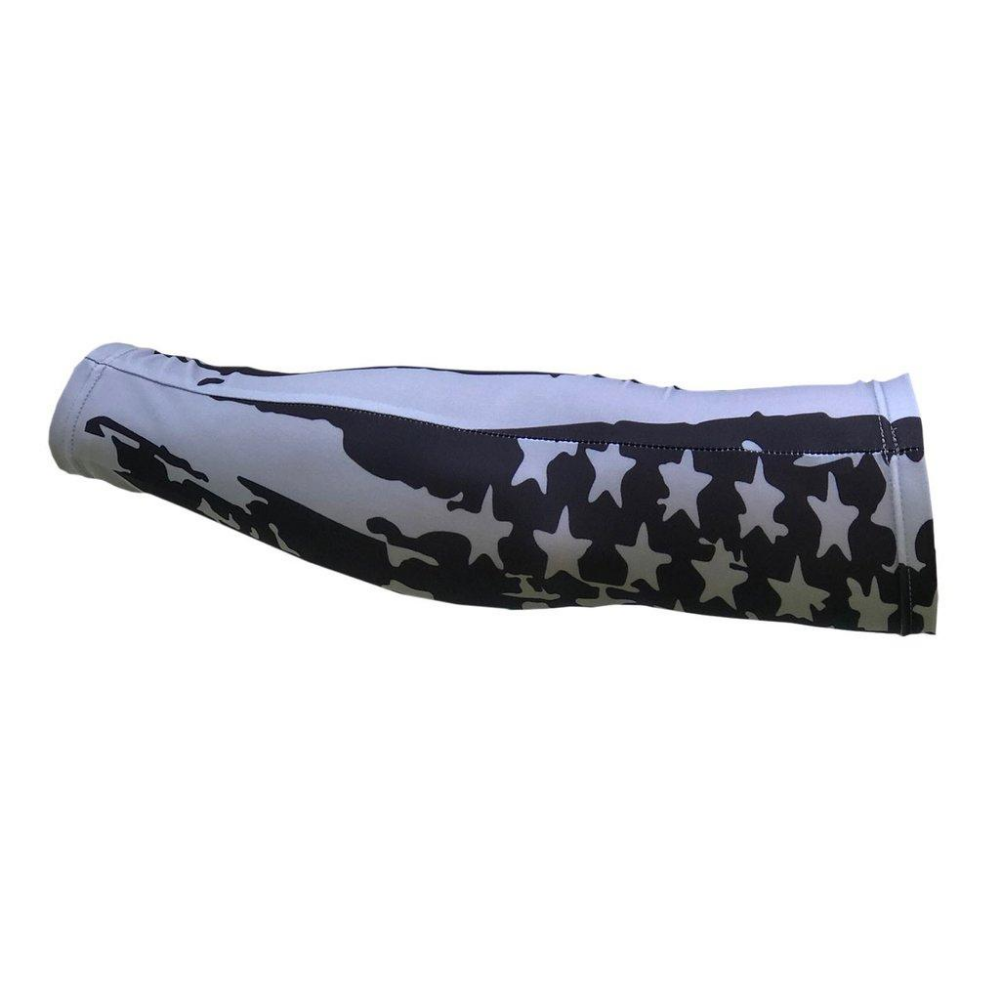 blue flag arm sleeve, arm sleeve, flag arm sleeves, baseball arm sleeves