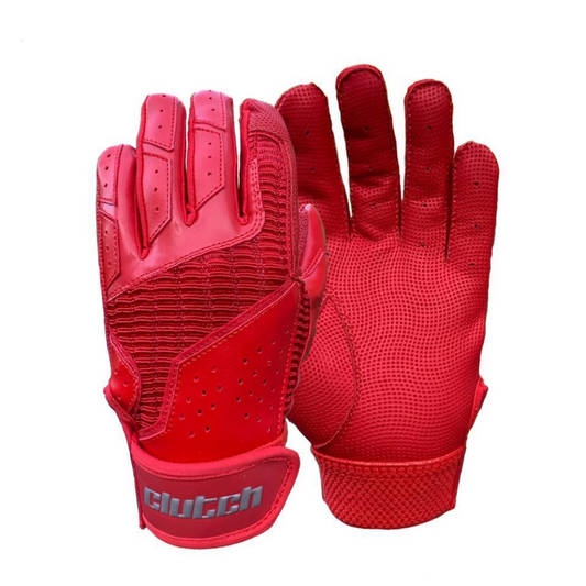 Red batting gloves, best batting gloves, Clutch Batting gloves