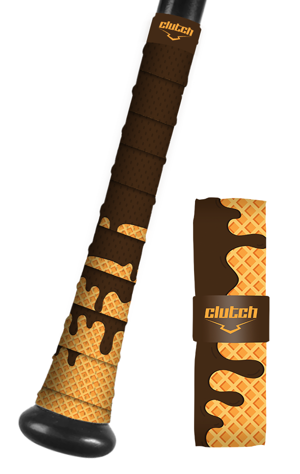 Chocolate Ice Cream Drip Bat Grip Tape