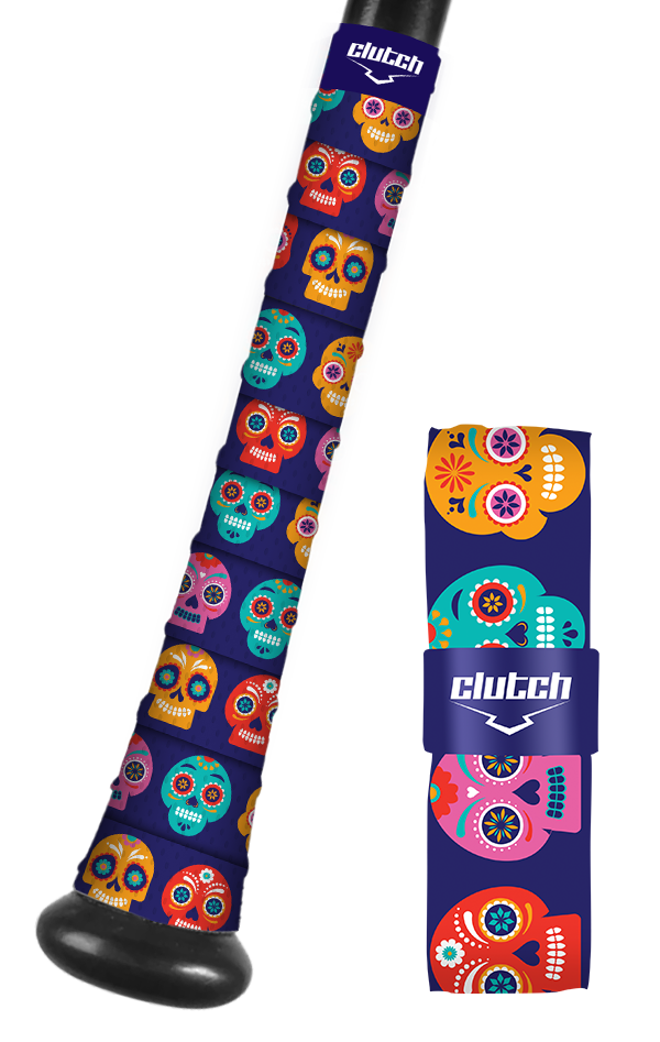 Dia De Los Muertos Bat Grip Tape