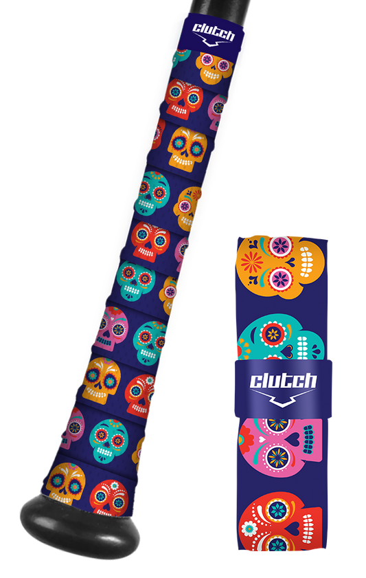 Dia De Los Muertos Bat Grip Tape