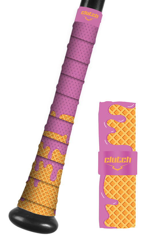Pink Ice Cream Drip Bat Grip Tape
