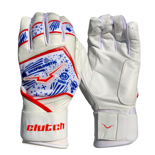 Unapologetic Red/White/Blue Batting Gloves