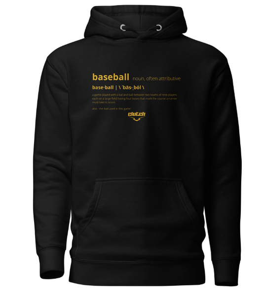 baseball hoodie, baseball apparel, black hoodie