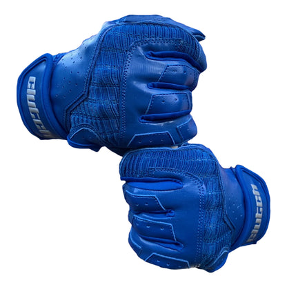 Blue baseball batting gloves, batters gloves