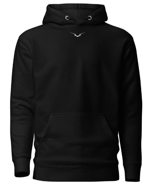 Icon hoodie, black hoodie, clutch hoodie
