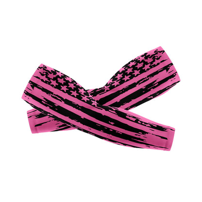 pink flag arm sleeve, flag arm sleeve, arm sleeves