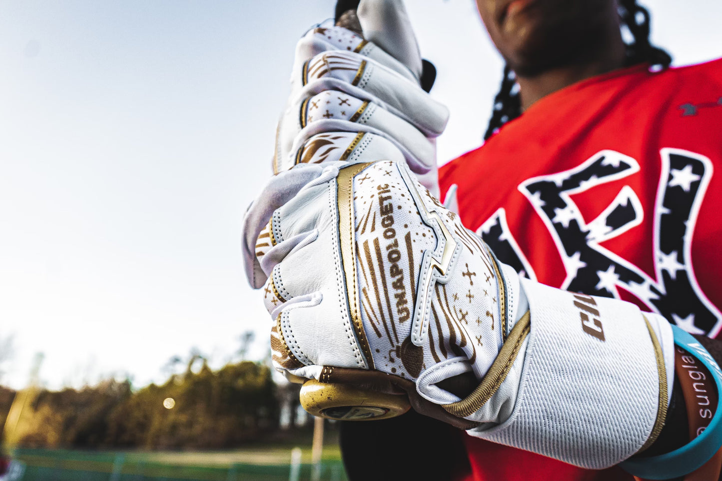 Unapologetic White Batting Gloves