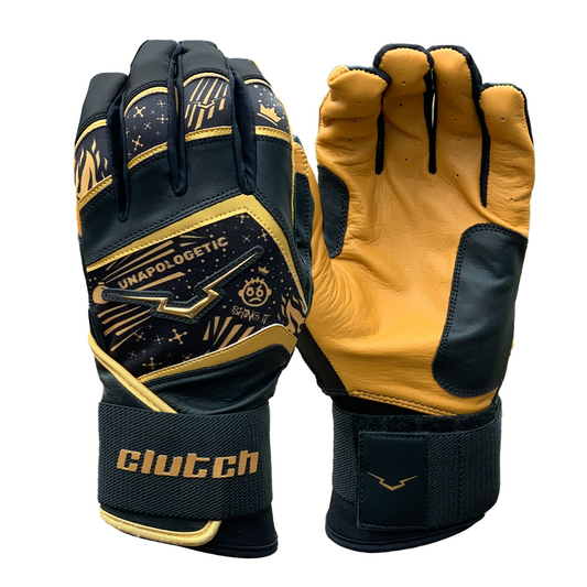 Unapologetic Black Batting Gloves