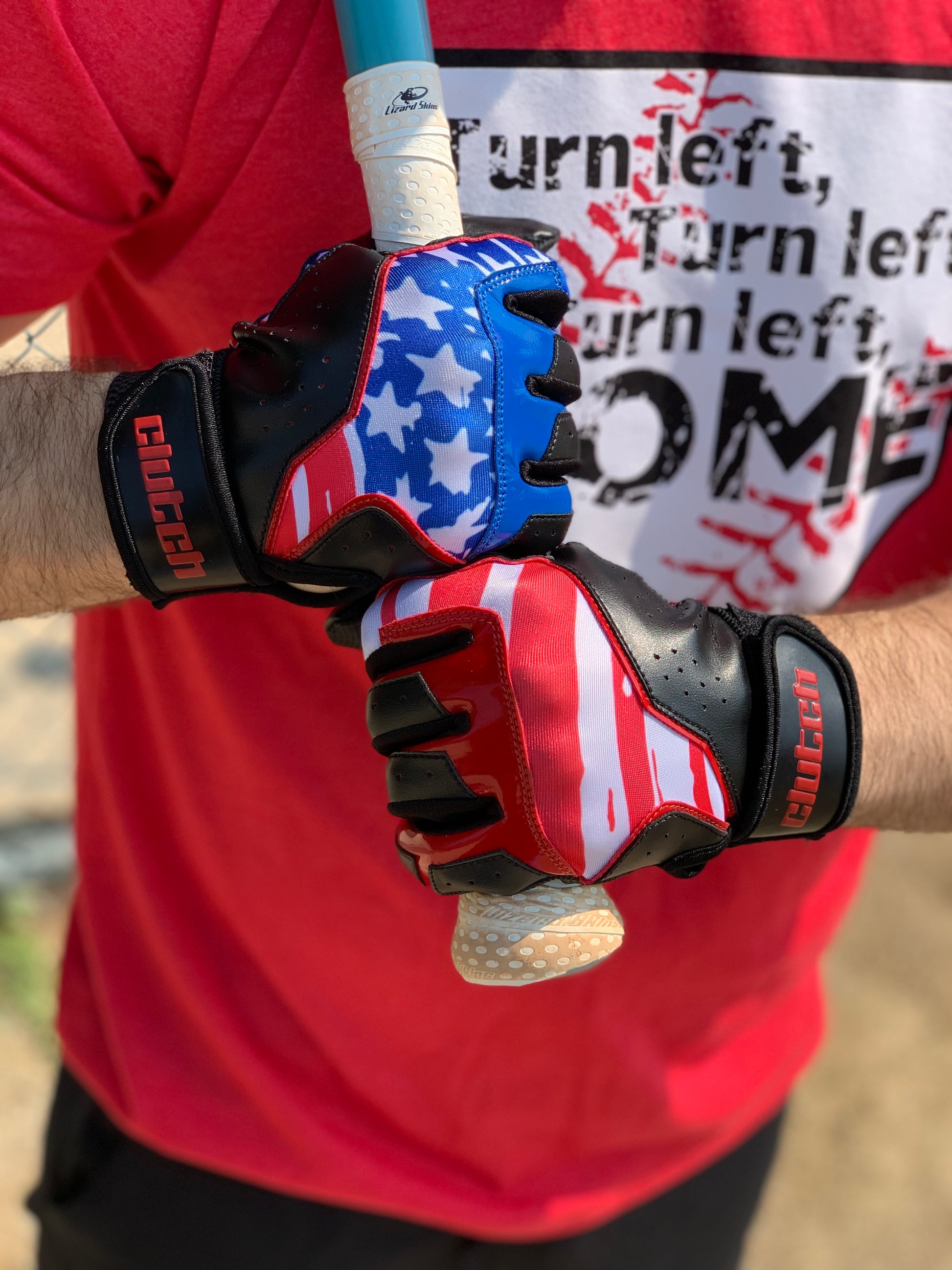 American flag batting gloves, baseball batting gloves 