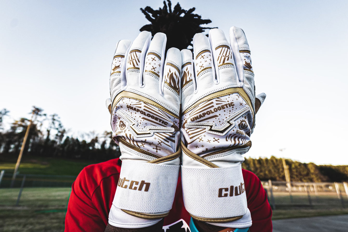 Unapologetic White Batting Gloves