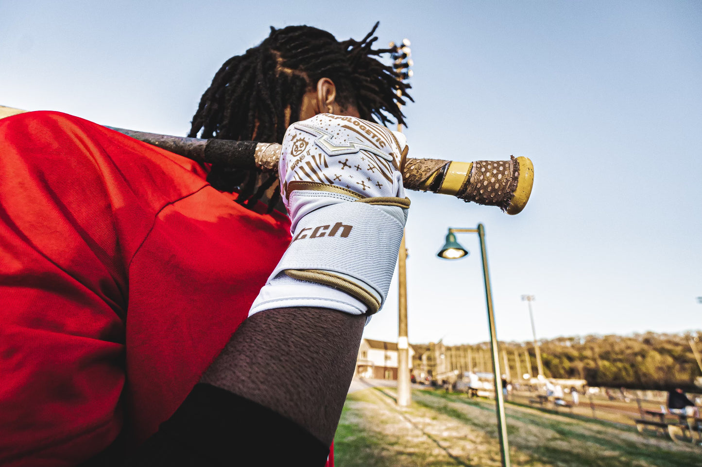 Unapologetic White Batting Gloves