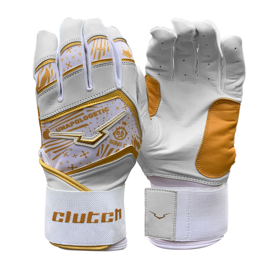 Unapologetic White Batting Gloves