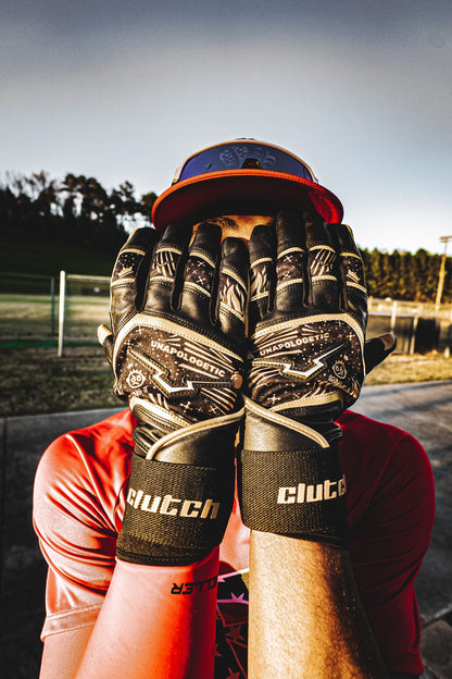 Unapologetic Black Batting Gloves