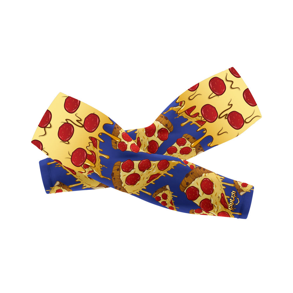 pizza arm sleeves,  compression arm sleeves, baseball arm sleeves, arm sleeves baseball
