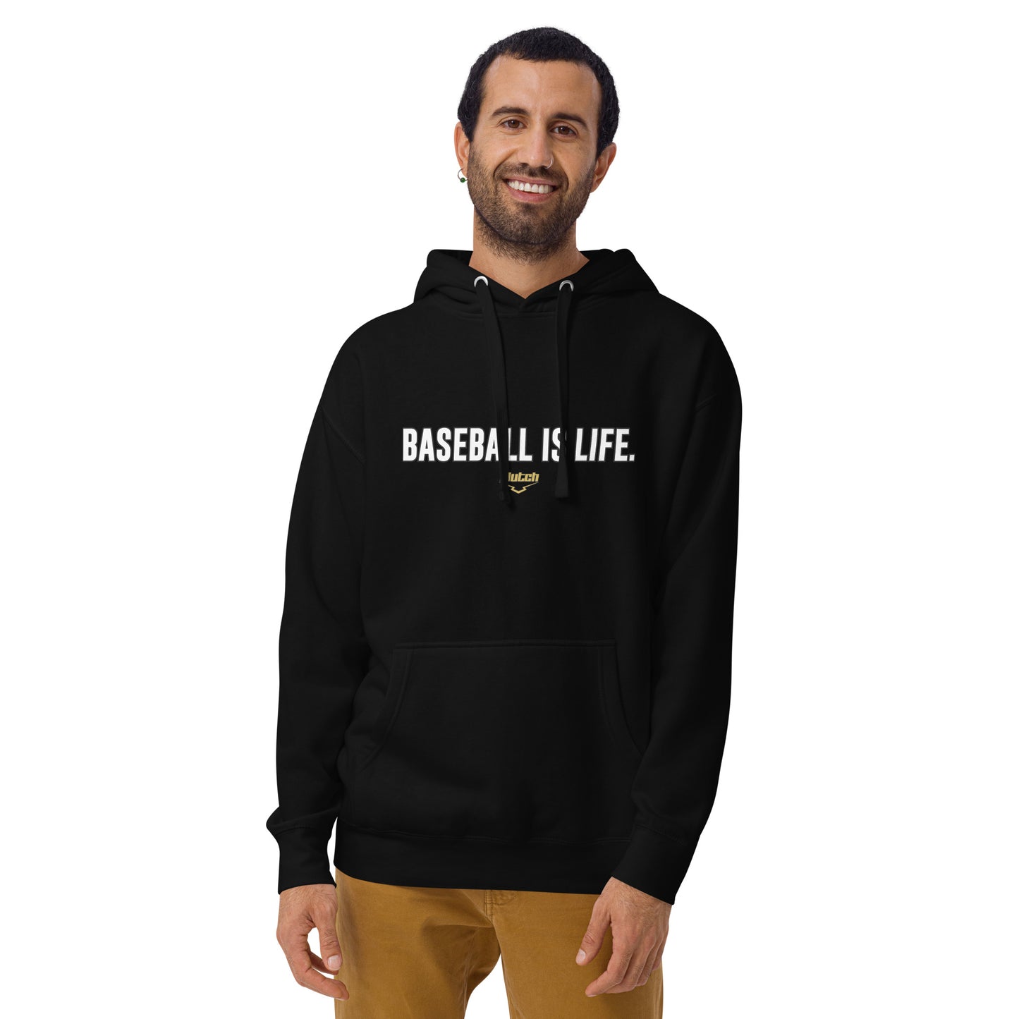 baseball is life, black hoodie, baseball hoodie